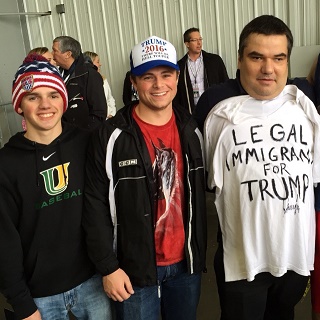 Donald Trumps visit to Bloomington brought out many Central Illinoisans, including juniors Matt Mosele and Ryan Poland who went to hear what he had to say.