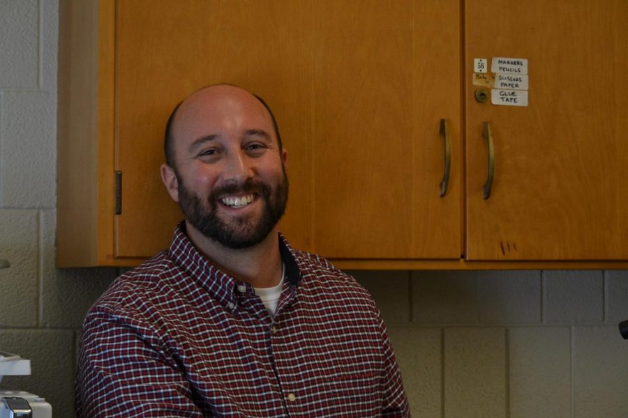 Science teacher Jacob Davis decided to return to the classroom this year. 