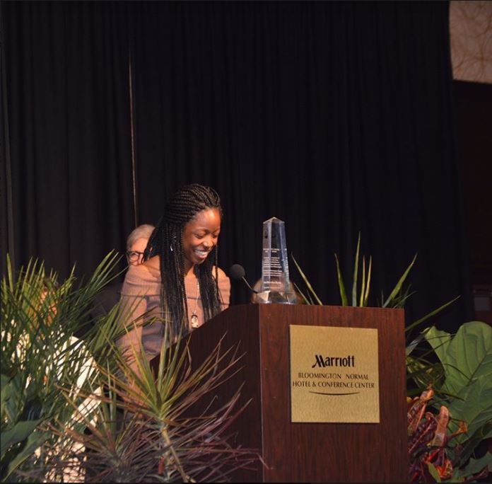 2018 Youth I have a Dream award winner, Jordyn Blythe expressed gratitude to her family and community in her speech.  “Ive always been aware that I am a very fortunate person and I want to use what I have to better the life of others, Blythe said. 