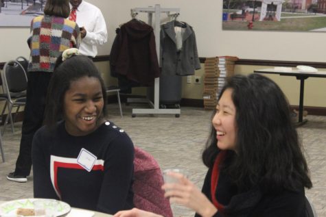 While eating a snack at a break time, Jenny Park and Tolu Adanri share some stories and laughs.