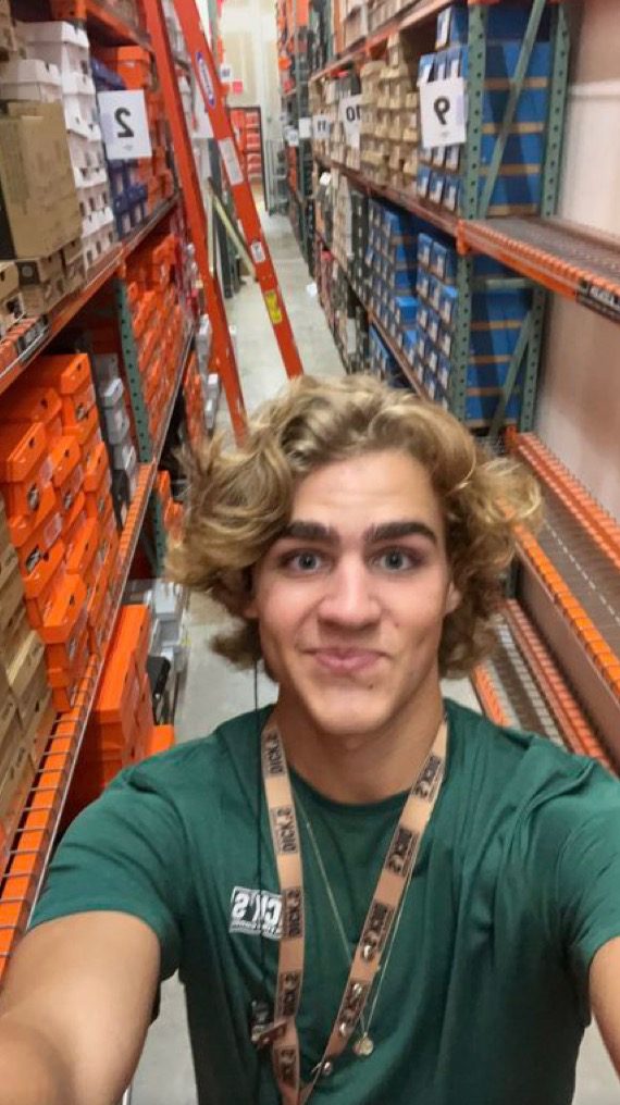 Senior Rocky O’Shea works at Dick’s Sporting Goods in Bloomington.