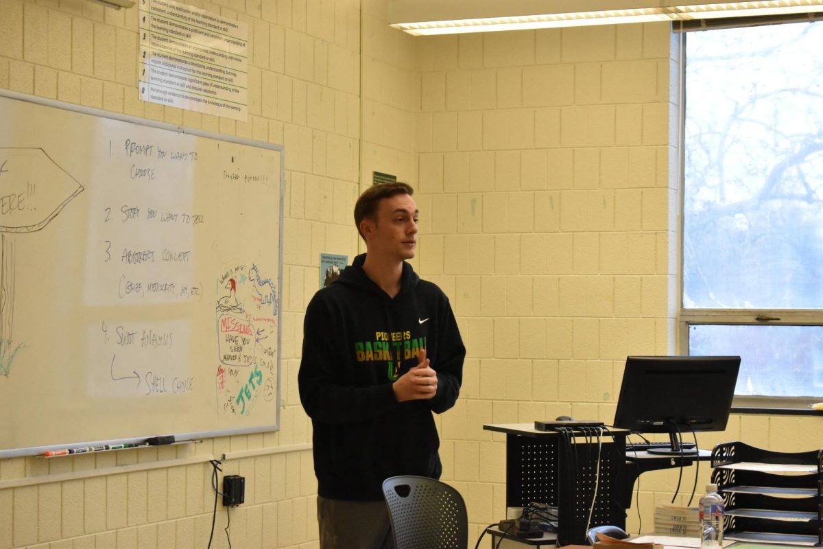 Room 306 is the home base for Garrett Roths Freshman English and American Literature classes.
