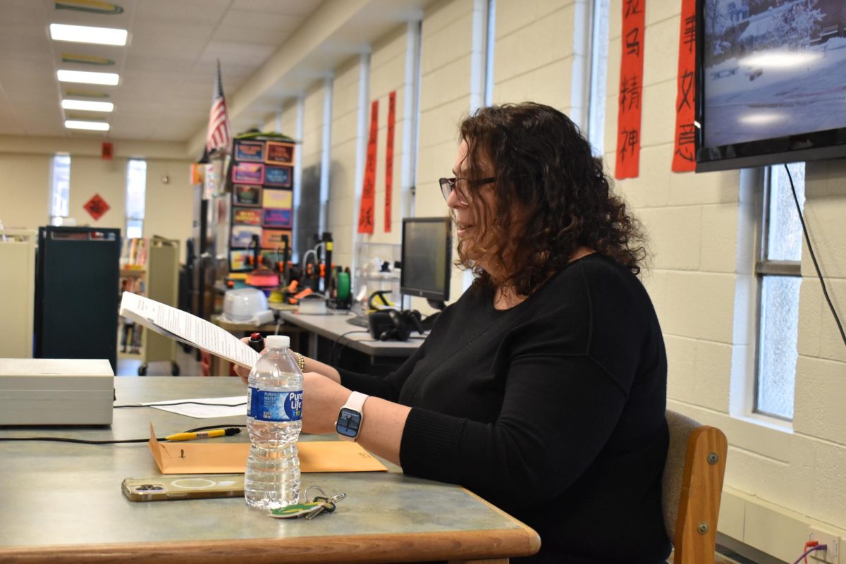 Moderating a scholastic bowl round was just one of the extracurriculars principal Andrea Markert participated in on Thursday, Feb 15.