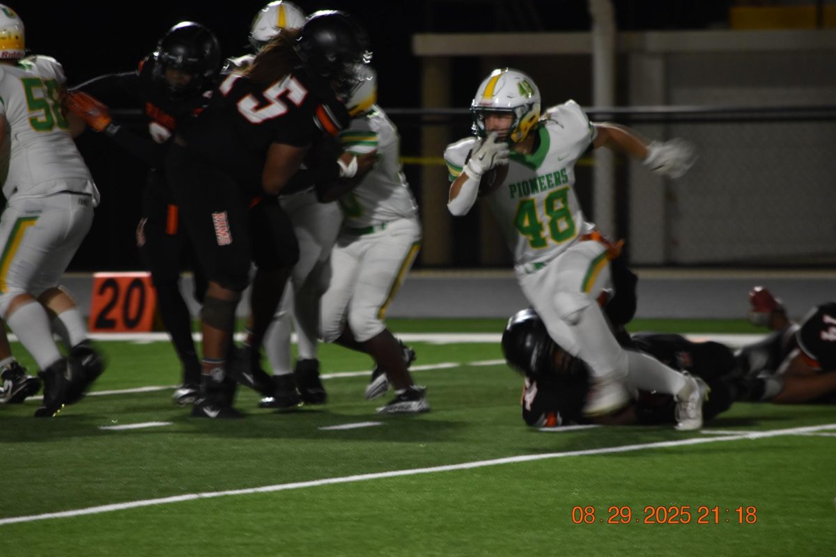 Players Celebrate First Football Win of the Season